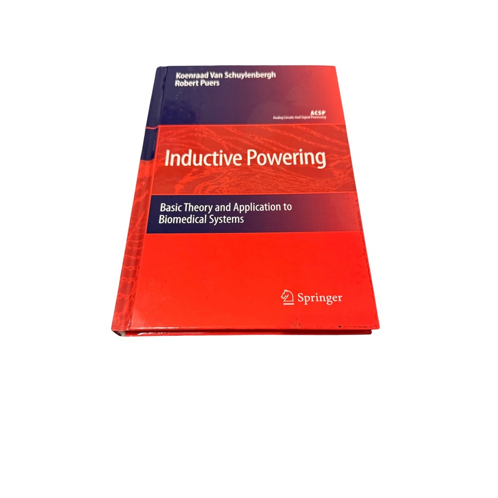 Springer Inductive Powering Biomedical Systems Textbook Red Excellent Hardcover